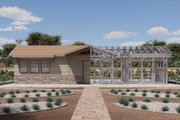 Ranch Style House Plan - 2 Beds 1 Baths 779 Sq/Ft Plan #1106-100 Exterior 