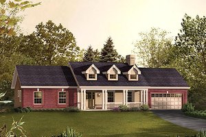 Traditional Exterior - Front Elevation Plan #57-393