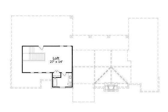 Floor Plan - Upper Floor for Mediterranean House Plan #411-669 - 3 bed, 3 bath
