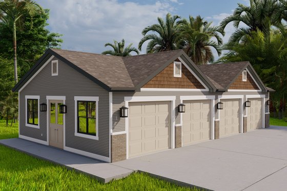 Exterior - Other Elevation 2 for Traditional House Plan #1060-310, 0 bath