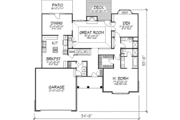Traditional Style House Plan - 3 Beds 3 Baths 2200 Sq/Ft Plan #320-362 