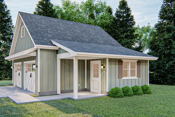 Exterior - Other Elevation 4 for Farmhouse House Plan #455-235, 0 bath