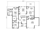 Traditional Style House Plan - 4 Beds 5.5 Baths 4260 Sq/Ft Plan #419-274 