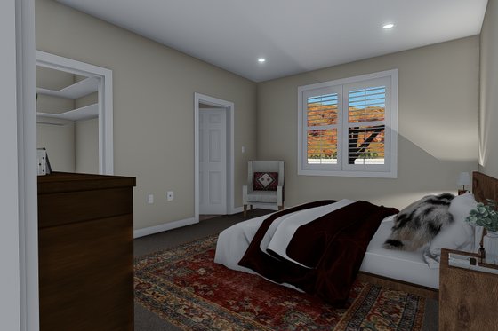 Interior - Master Bedroom for Traditional House Plan #1060-60 - 3 bed, 2 bath