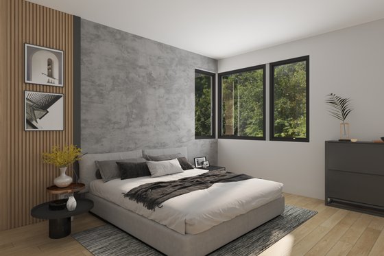 Interior - Master Bedroom 1 for Barndominium House Plan #1070-221 - 1 bed, 1.5 bath