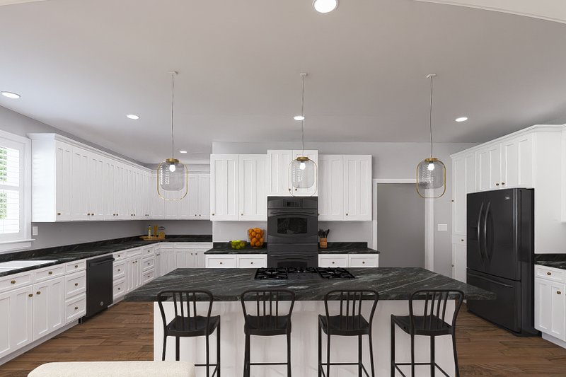 House Design - Interior - Kitchen 2 for Craftsman House Plan #1060-215 - 4 bed, 2.5 bath