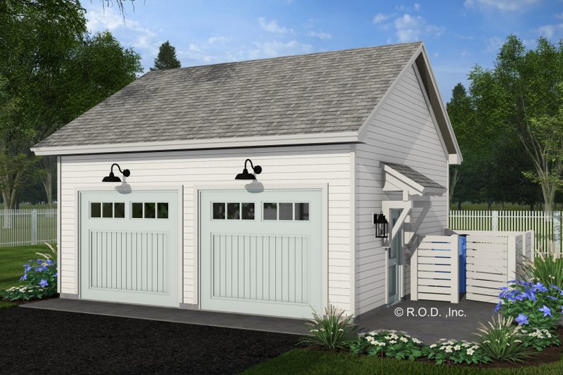 House Blueprint - Exterior - Front Elevation 4 for Farmhouse House Plan #51-1577, 0 bath