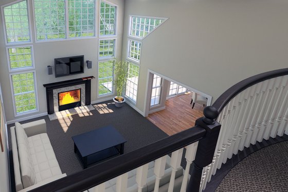 Interior - Family Room for Country House Plan #57-644 - 4 bed, 3.5 bath