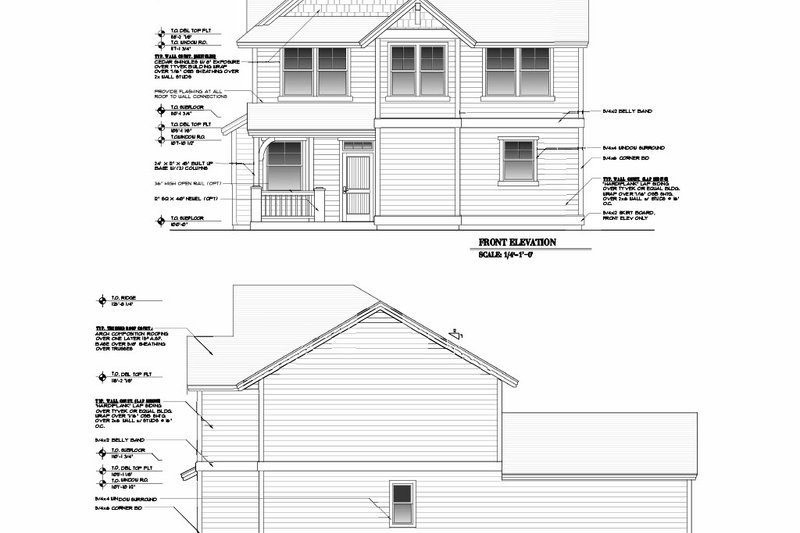 Dream House Plan - Exterior - Other Elevation for Craftsman House Plan #53-731 - 3 bed, 2.5 bath