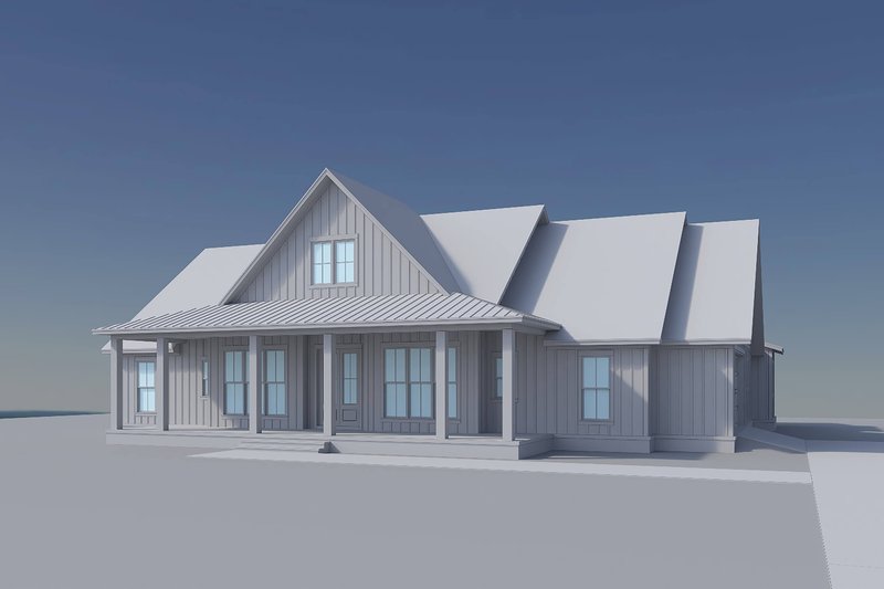 Dream House Plan - Exterior - Front Elevation 17 for Farmhouse House Plan #430-439 - 4 bed, 2.5 bath