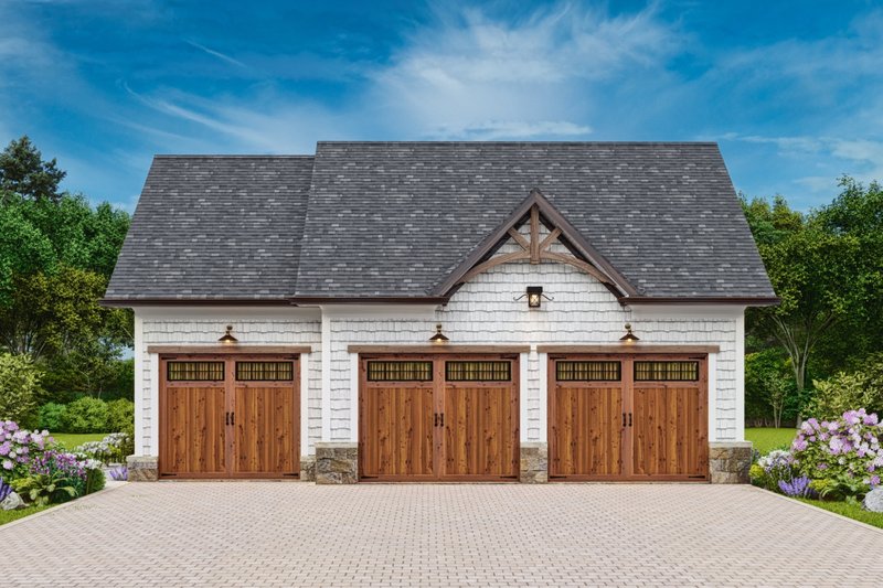 Dream House Plan - Exterior - Front Elevation 3 for Traditional House Plan #54-595, 1 bath
