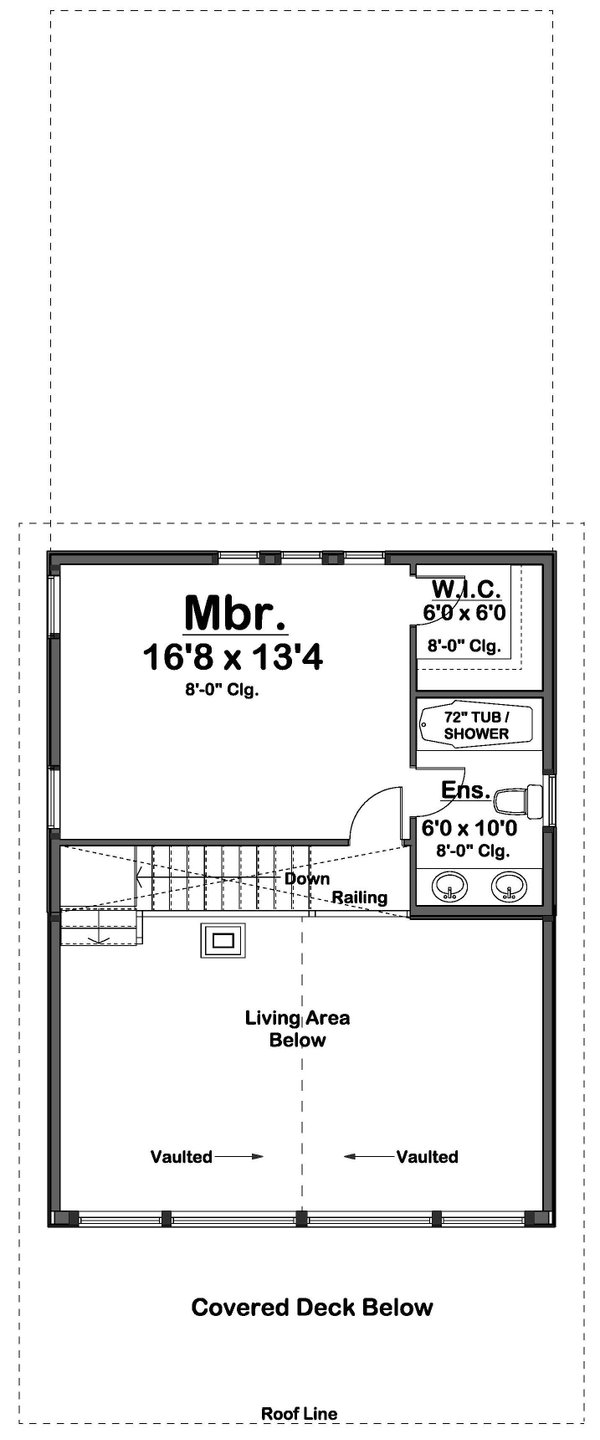 Country Floor Plan - Upper Floor Plan #126-248