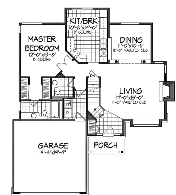 House Plan Design - Craftsman Floor Plan - Main Floor Plan #320-936