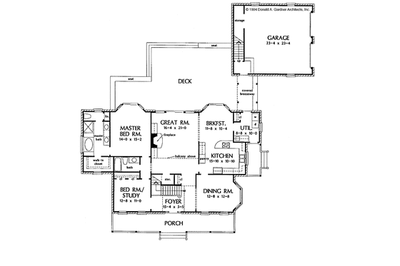 Floor Plan - Main Floor for Country House Plan #929-188 - 4 bed, 3 bath