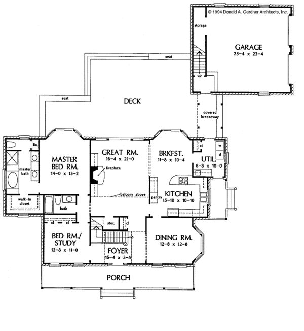 Country Floor Plan - Main Floor Plan #929-188