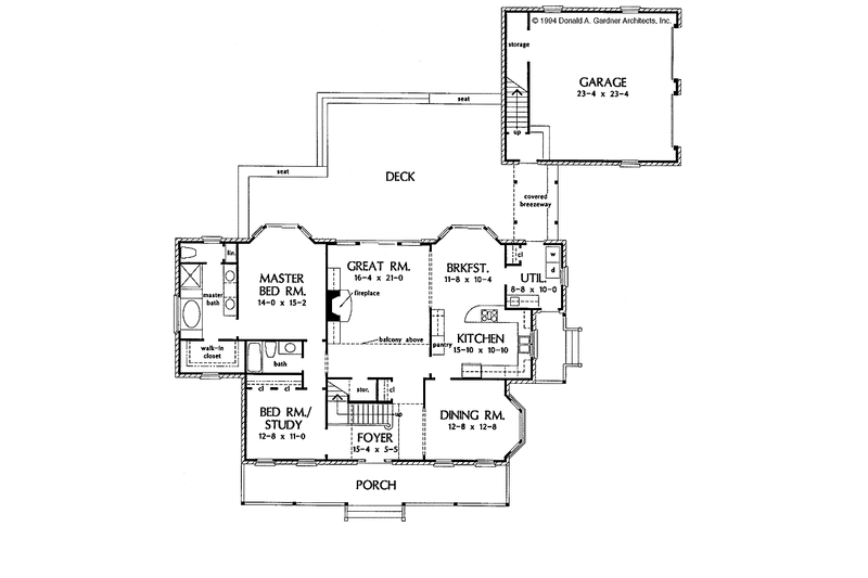 House Plan Design - Floor Plan - Main Floor for Country House Plan #929-188 - 4 bed, 3 bath