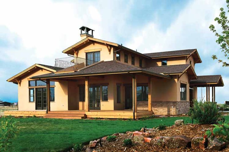 Architectural House Design - Exterior - Front Elevation 4 for Craftsman House Plan #1042-1 - 4 bed, 3.5 bath