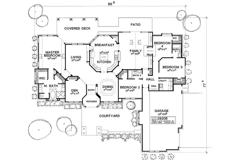 Dream House Plan - Floor Plan - Main Floor for European House Plan #472-335 - 4 bed, 3 bath
