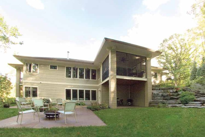 Home Plan - Exterior - Rear Elevation for Prairie House Plan #928-50 - 3 bed, 2 bath