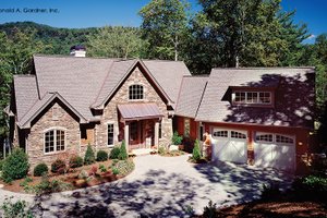 Exterior - Front Elevation 5 for European House Plan #929-899 - 3 bed, 3.5 bath