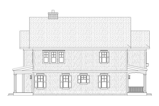 Exterior - Other Elevation 1 for Farmhouse House Plan #901-51 - 3 bed, 2.5 bath