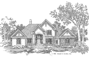 Country Exterior - Front Elevation Plan #929-311