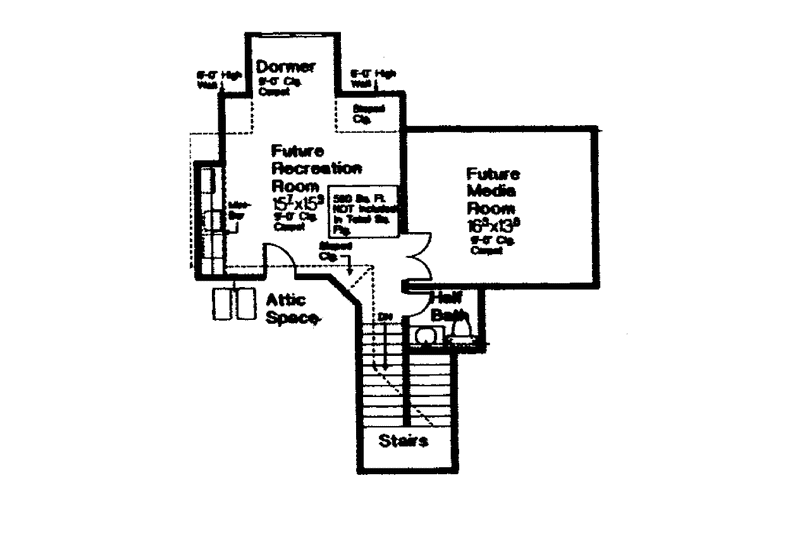 Home Plan - Floor Plan - Other Floor for Country House Plan #310-1247 - 3 bed, 2.5 bath