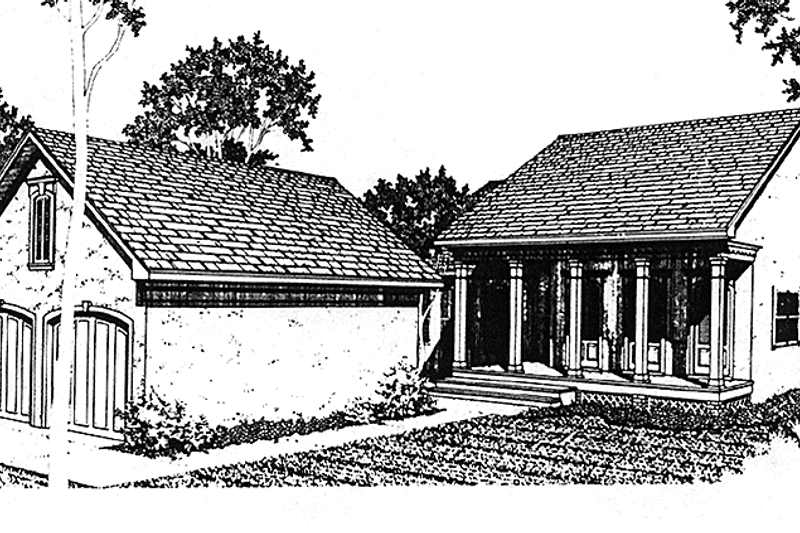 Home Plan - Exterior - Front Elevation 3 for Traditional House Plan #45-416 - 3 bed, 2 bath