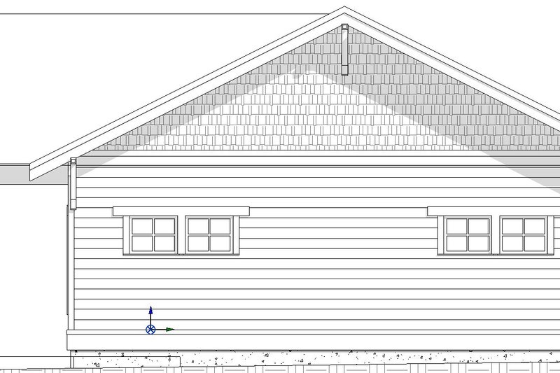 House Design - Exterior - Other Elevation 3 for Craftsman House Plan #895-150 - 2 bed, 1 bath