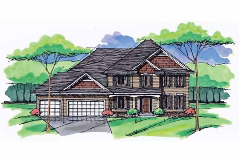 Dream House Plan - Traditional Exterior - Front Elevation Plan #51-1028