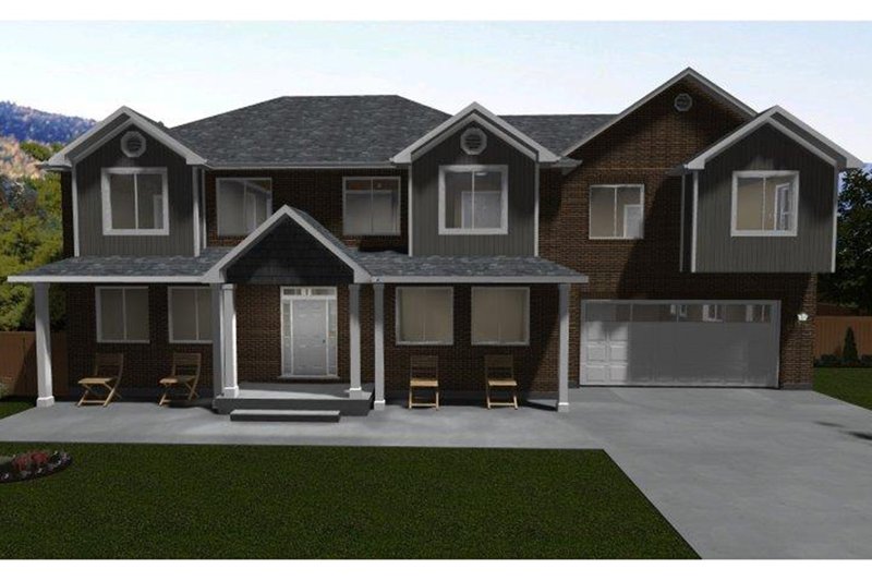 House Blueprint - Traditional Exterior - Front Elevation Plan #1060-18