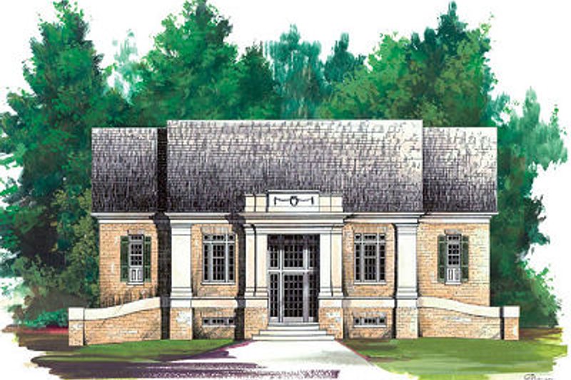 Dream House Plan - Colonial Exterior - Front Elevation Plan #119-265