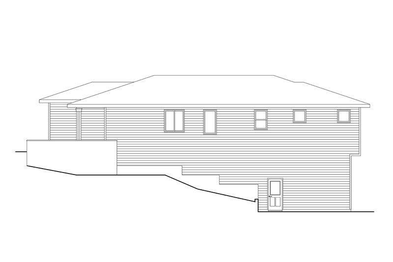 Home Plan - Exterior - Other Elevation 2 for Traditional House Plan #124-1403 - 3 bed, 2 bath