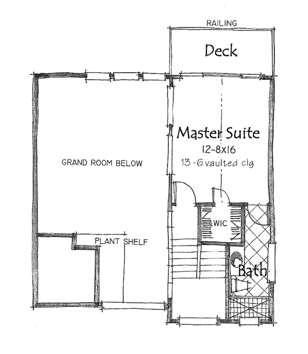 House Design - Country Floor Plan - Upper Floor Plan #1007-21