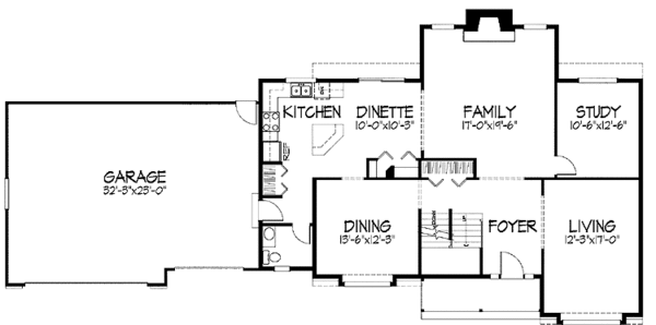 Dream House Plan - Country Floor Plan - Main Floor Plan #51-935