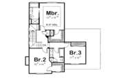 Tudor Style House Plan - 3 Beds 2.5 Baths 1715 Sq/Ft Plan #20-1223 