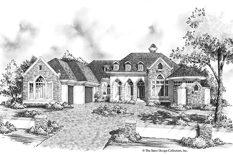 Home Plan - Exterior - Front Elevation 3 for Traditional House Plan #930-295 - 3 bed, 4 bath
