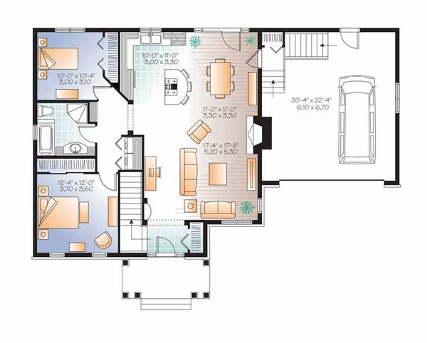 Traditional Floor Plan - Main Floor Plan #23-2530