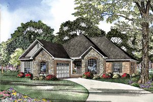 Country Exterior - Front Elevation Plan #17-2952