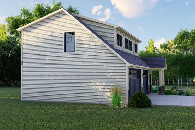 House Blueprint - Exterior - Other Elevation for Craftsman House Plan #1064-91 - 2 bed, 1 bath