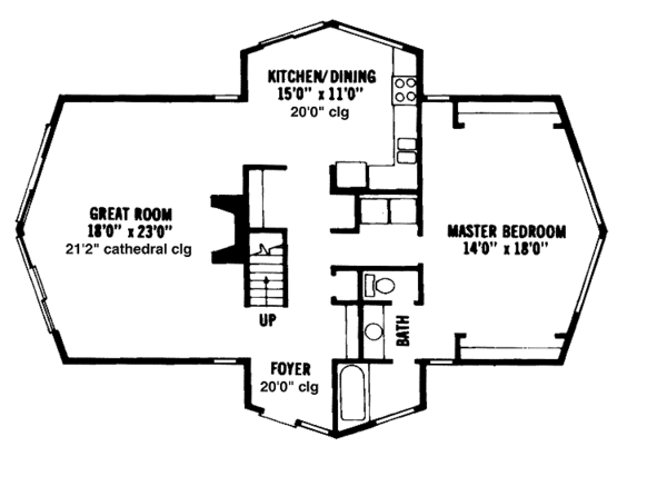 House Design - European Floor Plan - Main Floor Plan #959-7