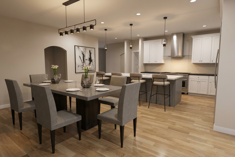 House Blueprint - Interior - Kitchen for Contemporary House Plan #1111-49 - 4 bed, 2.5 bath
