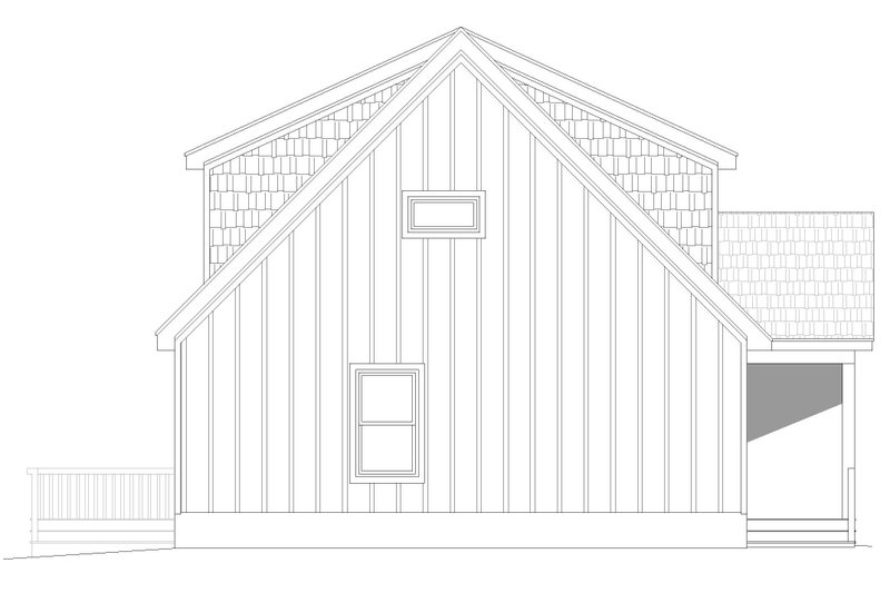 House Blueprint - Exterior - Other Elevation for Traditional House Plan #932-474 - 3 bed, 2.5 bath