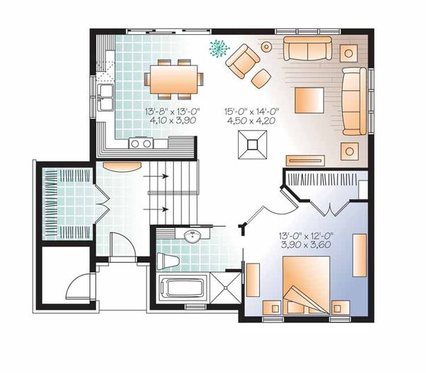House Plan Design - Traditional Floor Plan - Main Floor Plan #23-2492