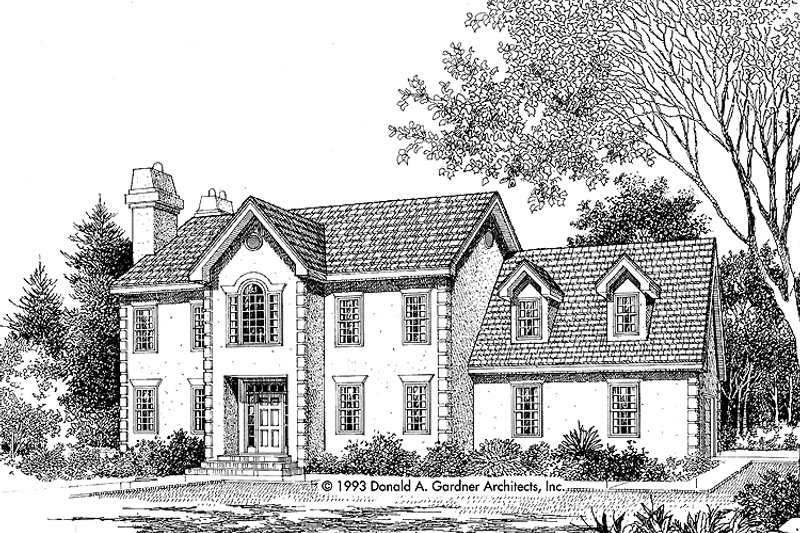 House Plan Design - Traditional Exterior - Front Elevation Plan #929-797