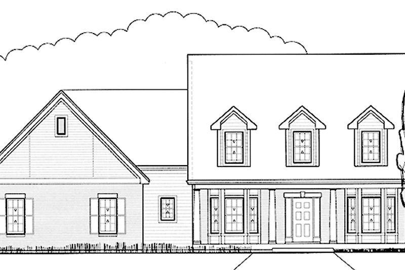 Architectural House Design - Country Exterior - Front Elevation Plan #978-20