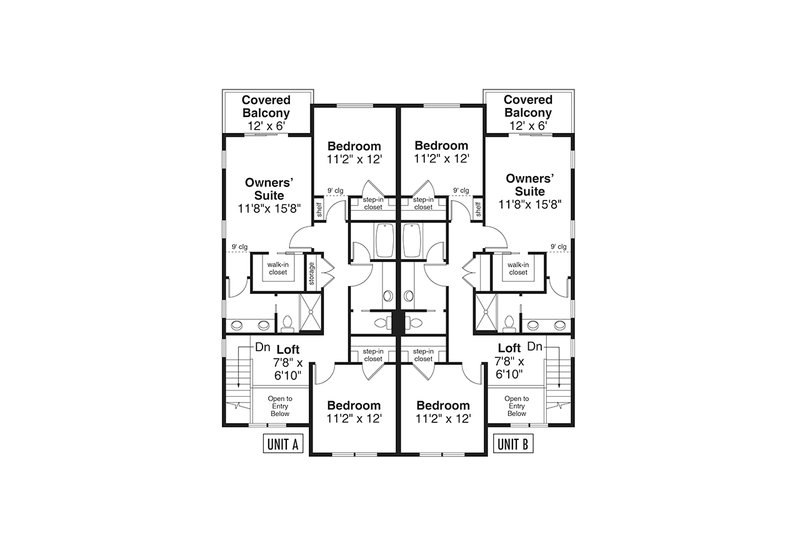 Dream House Plan - Floor Plan - Upper Floor for Contemporary House Plan #124-1365 - 6 bed, 5 bath