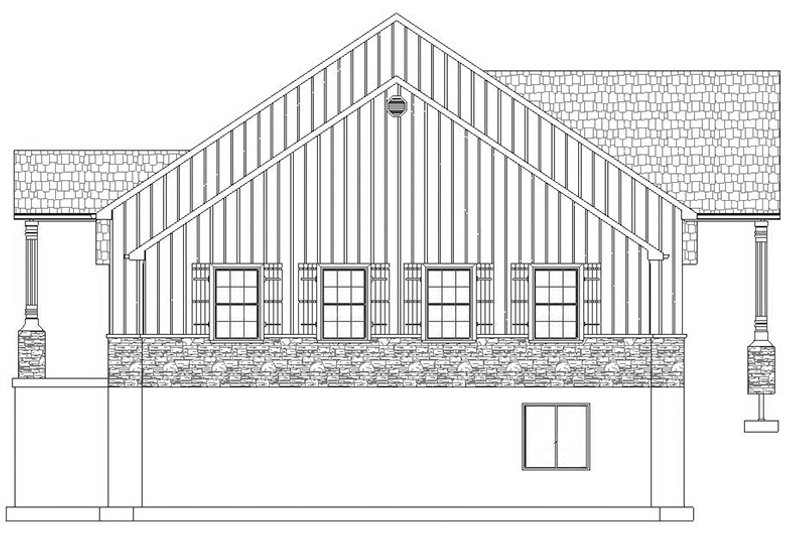 Home Plan - Exterior - Other Elevation for Ranch House Plan #1060-23 - 4 bed, 2 bath