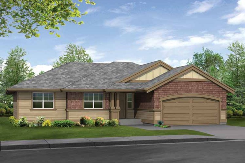 Craftsman Style House Plan - 3 Beds 2 Baths 1210 Sq/Ft Plan #132-271