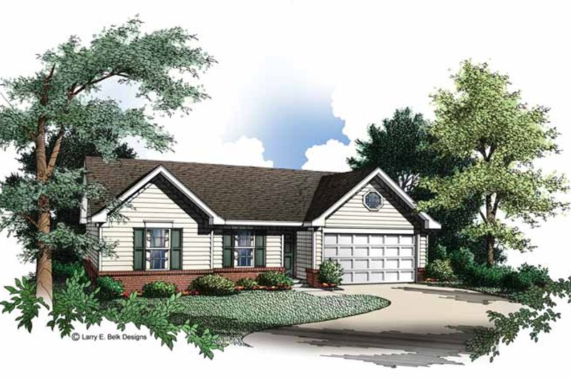 Architectural House Design - Ranch Exterior - Front Elevation Plan #952-191
